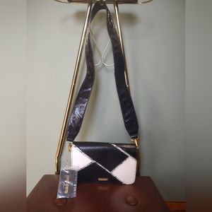 Dream Control black and white and snake crossbody bag NWT